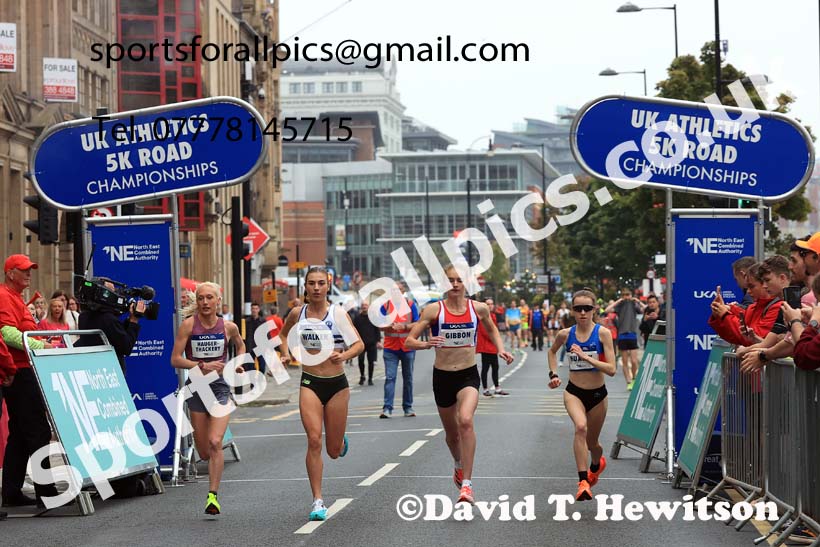 Womens 2024 UK Athletics 5k Road Champs., Newcastle/Gateshead Quayside.  Photo: David T. Hewitson/Sports for All Pics